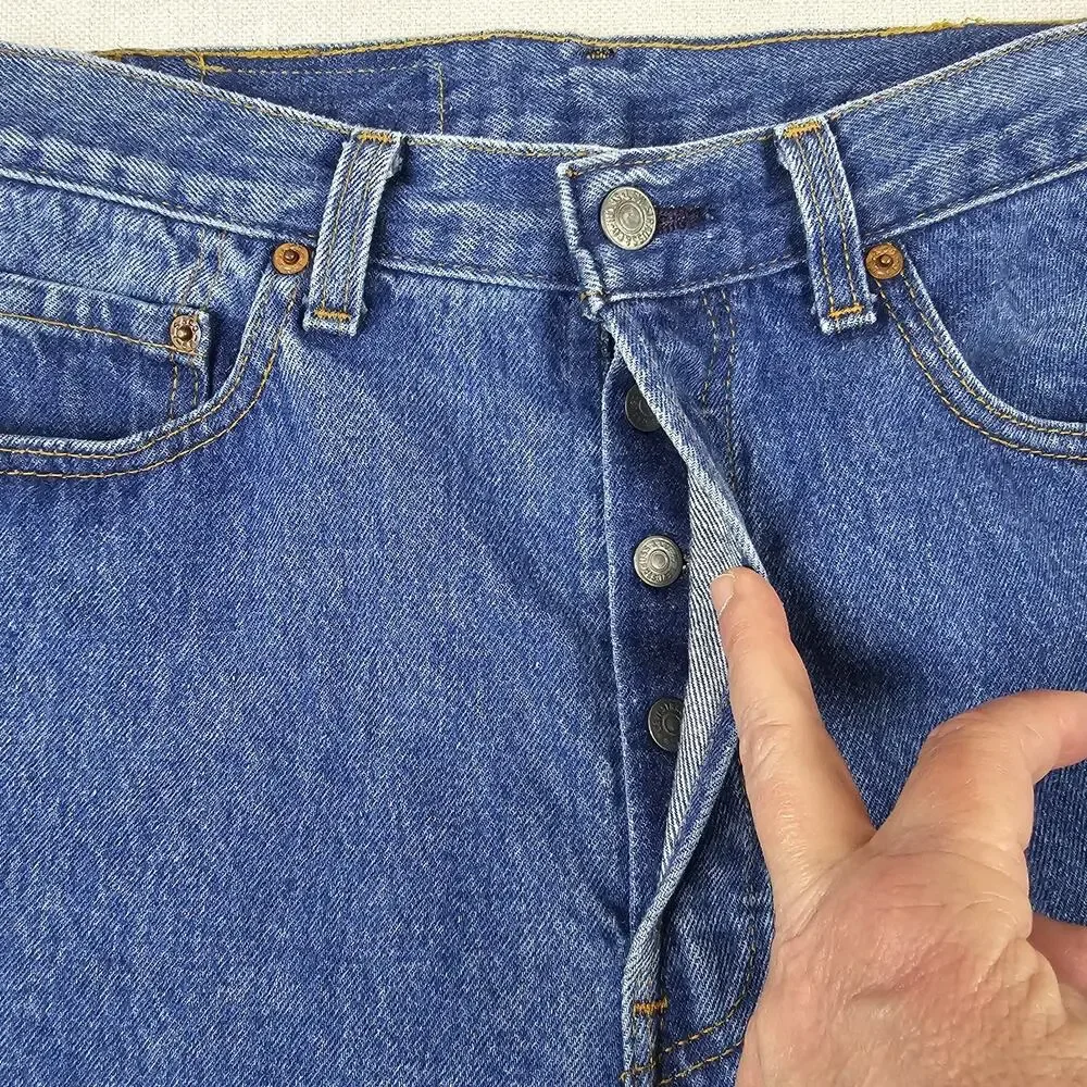 Vintage Levis 501 XX Denim Blue Jeans Men's 33×30 (32×30) 80's 90's Made In USA